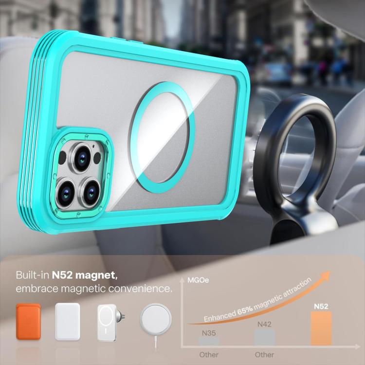 Custodia magnetica per telefono in acrilico a copertura totale con clip posteriore., For iPhone 12 Pro Max