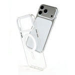 Custodia magnetica trasparente autoriparante IMD per telefono CICI-CITY, For iPhone 17 Pro Max, For iPhone 17 Pro