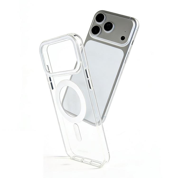 Custodia magnetica trasparente autoriparante IMD per telefono CICI-CITY, For iPhone 17 Pro Max, For iPhone 17 Pro