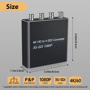 NK-814 4K HDMI Input to 4-SDI Output Converter, 4-SDI