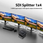 NK-814 4K HDMI Input to 4-SDI Output Converter, 4-SDI