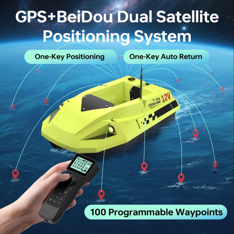 D50E Barca da pesca intelligente ad alta velocità con telecomando GPS e sensore sonar., EU Plug, US Plug, UK Plug