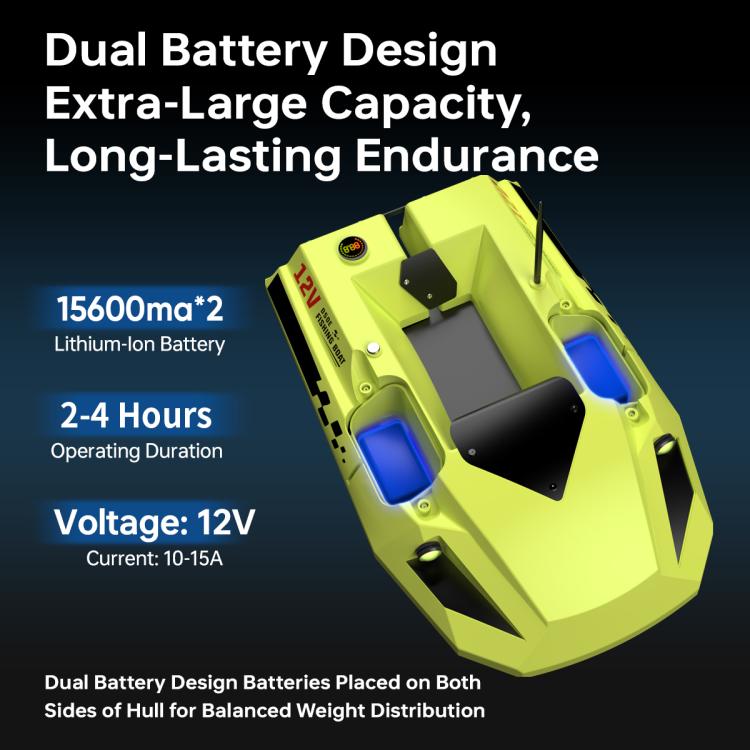 D50E Barca da pesca intelligente ad alta velocità con telecomando GPS e sensore sonar., EU Plug, US Plug, UK Plug