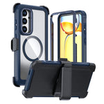 Custodia magnetica per telefono in acrilico a copertura totale con clip posteriore., For Samsung Galaxy A16 5G / 4G, For Samsung Galaxy A15 5G / 4G