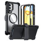 Custodia magnetica per telefono in acrilico a copertura totale con clip posteriore., For Samsung Galaxy A56 5G, For Samsung Galaxy A26 5G, For Samsung Galaxy A36 5G