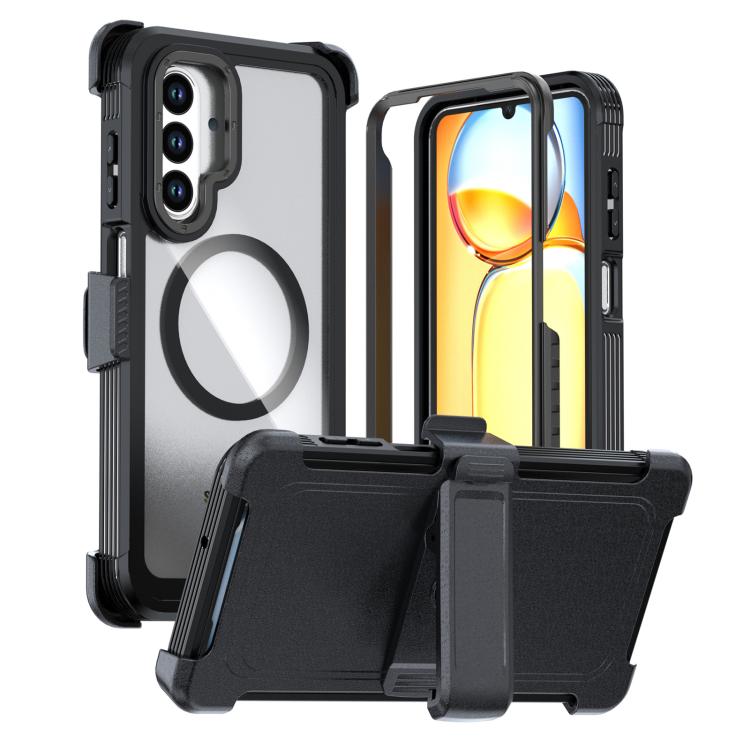 Custodia magnetica per telefono in acrilico a copertura totale con clip posteriore., For Samsung Galaxy A56 5G, For Samsung Galaxy A26 5G, For Samsung Galaxy A36 5G