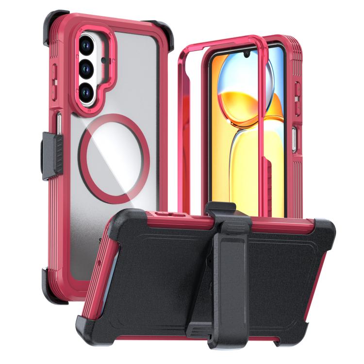 Custodia magnetica per telefono in acrilico a copertura totale con clip posteriore., For Samsung Galaxy A56 5G, For Samsung Galaxy A26 5G, For Samsung Galaxy A36 5G
