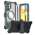 Custodia magnetica per telefono in acrilico a copertura totale con clip posteriore., For Samsung Galaxy A56 5G, For Samsung Galaxy A26 5G, For Samsung Galaxy A36 5G