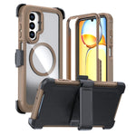 Custodia magnetica per telefono in acrilico a copertura totale con clip posteriore., For Samsung Galaxy A56 5G, For Samsung Galaxy A26 5G, For Samsung Galaxy A36 5G