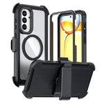 Custodia magnetica per telefono in acrilico a copertura totale con clip posteriore., For Samsung Galaxy A56 5G, For Samsung Galaxy A26 5G, For Samsung Galaxy A36 5G