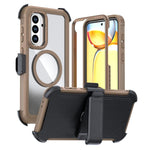 Custodia magnetica per telefono in acrilico a copertura totale con clip posteriore., For Samsung Galaxy A56 5G, For Samsung Galaxy A26 5G, For Samsung Galaxy A36 5G