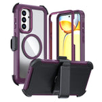 Custodia magnetica per telefono in acrilico a copertura totale con clip posteriore., For Samsung Galaxy A56 5G, For Samsung Galaxy A26 5G, For Samsung Galaxy A36 5G