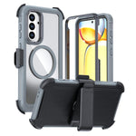 Custodia magnetica per telefono in acrilico a copertura totale con clip posteriore., For Samsung Galaxy A56 5G, For Samsung Galaxy A26 5G, For Samsung Galaxy A36 5G