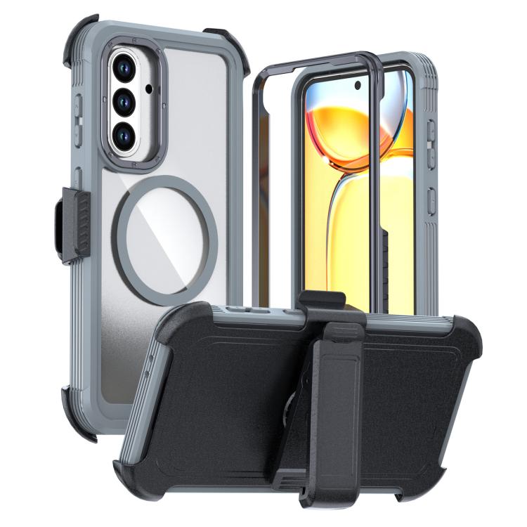 Custodia magnetica per telefono in acrilico a copertura totale con clip posteriore., For Samsung Galaxy A56 5G, For Samsung Galaxy A26 5G, For Samsung Galaxy A36 5G
