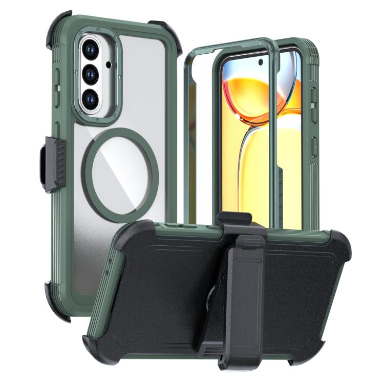 Custodia magnetica per telefono in acrilico a copertura totale con clip posteriore., For Samsung Galaxy A56 5G, For Samsung Galaxy A26 5G, For Samsung Galaxy A36 5G