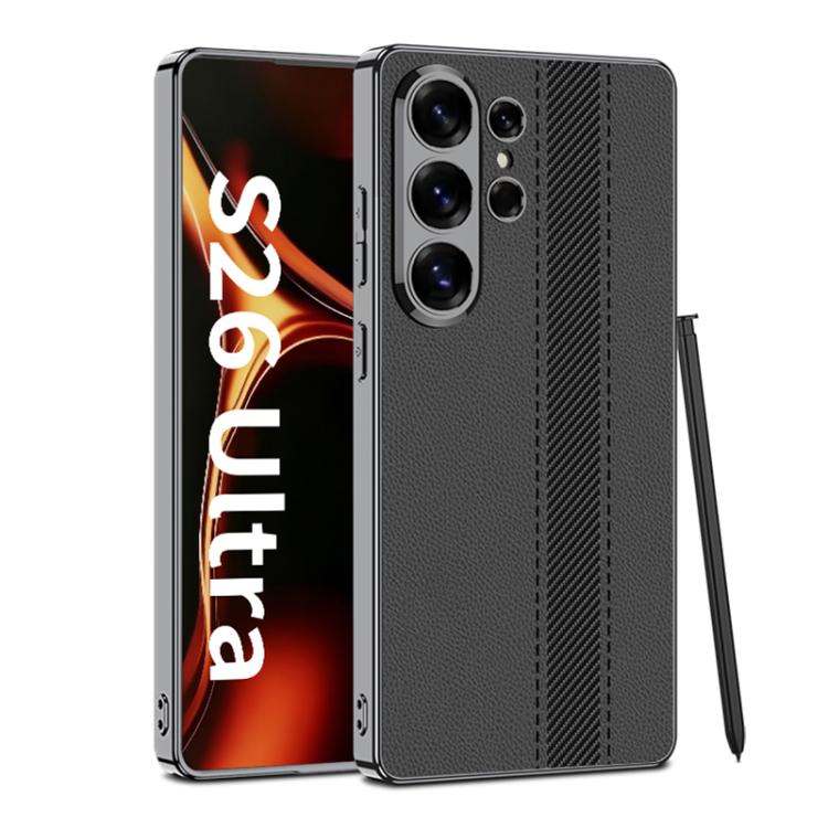 Custodia per telefono GKK in ecopelle galvanizzata con blocchi di colore., For Samsung Galaxy S26 Ultra 5G