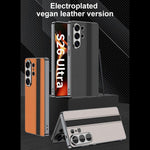 Custodia per telefono GKK in ecopelle galvanizzata con blocchi di colore., For Samsung Galaxy S26 Ultra 5G