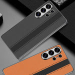 Custodia per telefono GKK in ecopelle galvanizzata con blocchi di colore., For Samsung Galaxy S26 Ultra 5G