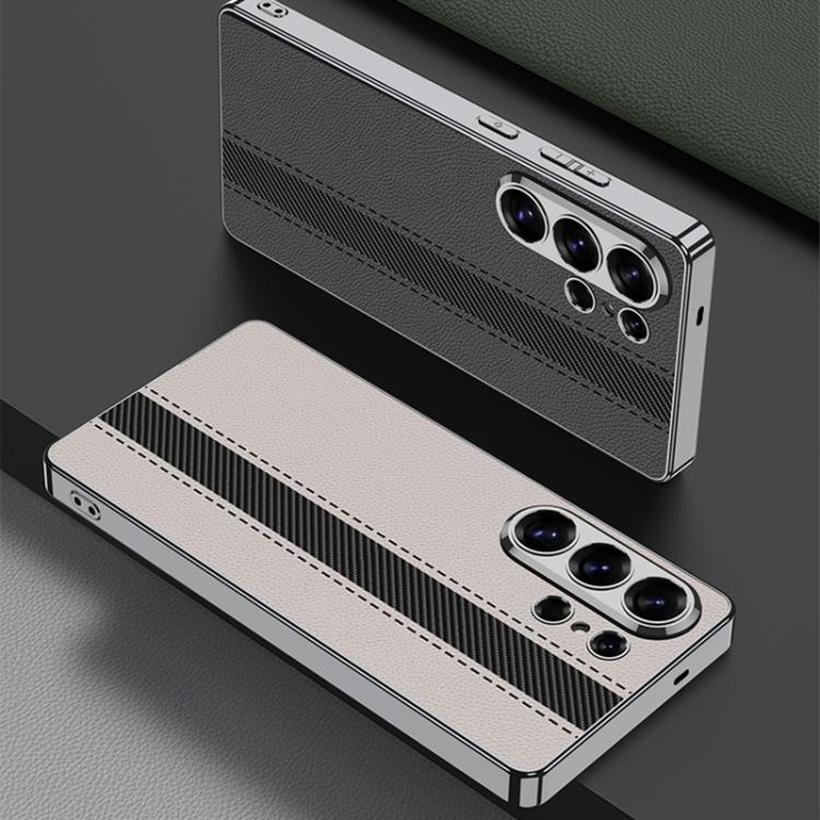 Custodia per telefono GKK in ecopelle galvanizzata con blocchi di colore., For Samsung Galaxy S26 Ultra 5G
