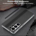 Custodia per telefono GKK in ecopelle galvanizzata con blocchi di colore., For Samsung Galaxy S26 Ultra 5G