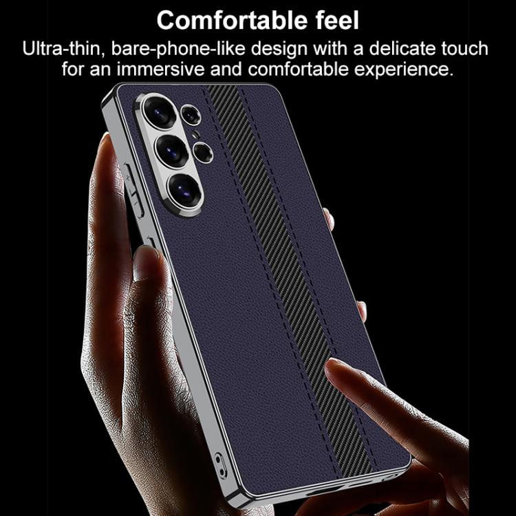 Custodia per telefono GKK in ecopelle galvanizzata con blocchi di colore., For Samsung Galaxy S26 Ultra 5G
