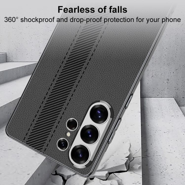 Custodia per telefono GKK in ecopelle galvanizzata con blocchi di colore., For Samsung Galaxy S26 Ultra 5G