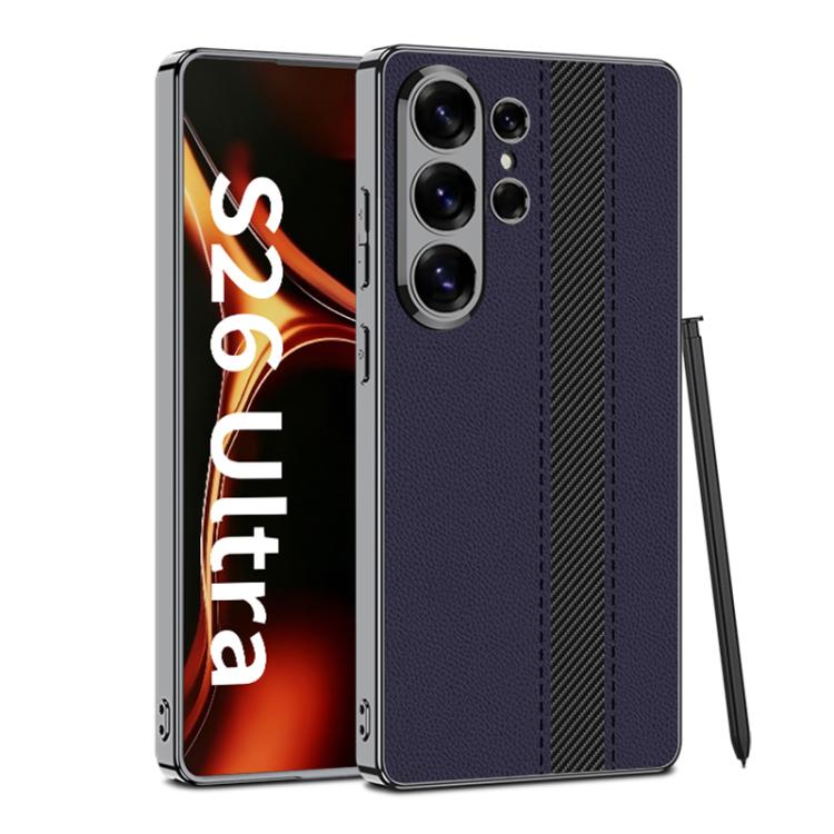 Custodia per telefono GKK in ecopelle galvanizzata con blocchi di colore., For Samsung Galaxy S26 Ultra 5G
