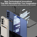 Custodia per telefono GKK ultra sottile con magnete integrato e porta carte inclinato, For Samsung Galaxy Z TriFold