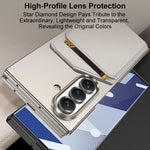 Custodia per telefono GKK ultra sottile con magnete integrato e porta carte inclinato, For Samsung Galaxy Z TriFold