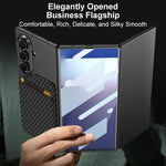 Custodia per telefono GKK ultra sottile con magnete integrato e porta carte inclinato, For Samsung Galaxy Z TriFold