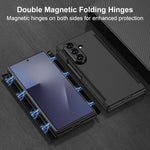 Custodia per telefono pieghevole a copertura totale con doppia cerniera magnetica GKK, For Samsung Galaxy Z TriFold