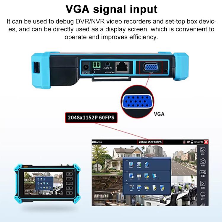 Tester di simulazione per videosorveglianza di rete coassiale 4K IPC-5200 Plus, US Plug, EU Plug, UK Plug, AU Plug