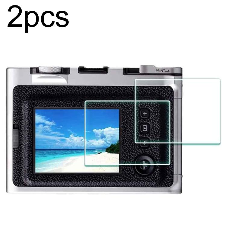 2 pellicole in vetro temperato HD antigraffio e anti-impronta, For FUJIFILM instax WIDE Evo, For FUJIFILM instax mini Evo