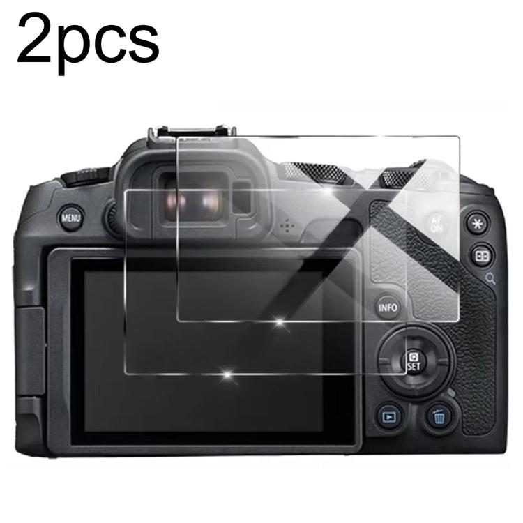 2 pellicole in vetro temperato HD antigraffio e anti-impronta, For Canon EOS C50, For Canon EOS R8