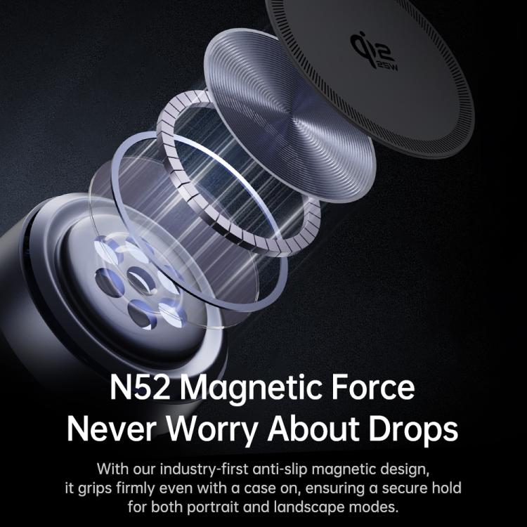 Caricabatterie wireless magnetico 3 in 1 ROCK W56 con Qi2.2 25W, W56