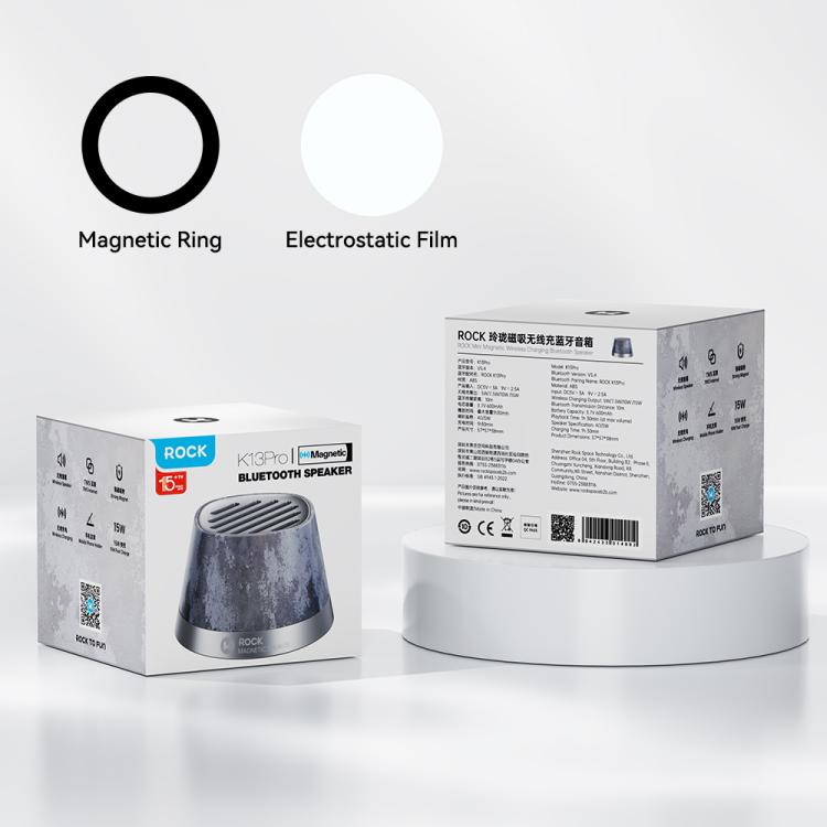 Altoparlante Bluetooth ROCK K13 Pro Mini con ricarica wireless magnetica