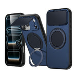 ShellGod - Supporto magnetico girevole con protezione per obiettivo in PC TPU - Custodia ibrida per telefono, For iPhone 18 Pro / 17 Pro, For iPhone 18 Pro Max / 17 Pro Max