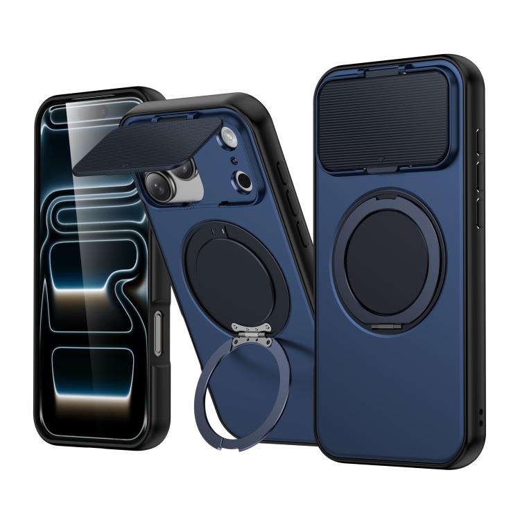 ShellGod - Supporto magnetico girevole con protezione per obiettivo in PC TPU - Custodia ibrida per telefono, For iPhone 18 Pro / 17 Pro, For iPhone 18 Pro Max / 17 Pro Max