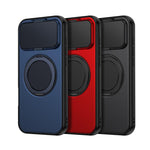 ShellGod - Supporto magnetico girevole con protezione per obiettivo in PC TPU - Custodia ibrida per telefono, For iPhone 18 Pro / 17 Pro, For iPhone 18 Pro Max / 17 Pro Max