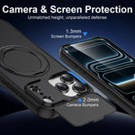 ShellGod - Supporto magnetico girevole con protezione per obiettivo in PC TPU - Custodia ibrida per telefono, For iPhone 18 Pro / 17 Pro, For iPhone 18 Pro Max / 17 Pro Max