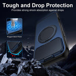 ShellGod - Supporto magnetico girevole con protezione per obiettivo in PC TPU - Custodia ibrida per telefono, For iPhone 18 Pro / 17 Pro, For iPhone 18 Pro Max / 17 Pro Max