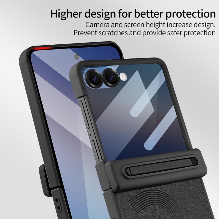 Custodia protettiva integrale per telefono VIETAO Cool Pro Series con vetro temperato per la privacy., For Samsung Galaxy Z Flip7 5G, For Samsung Galaxy Z Flip6 5G