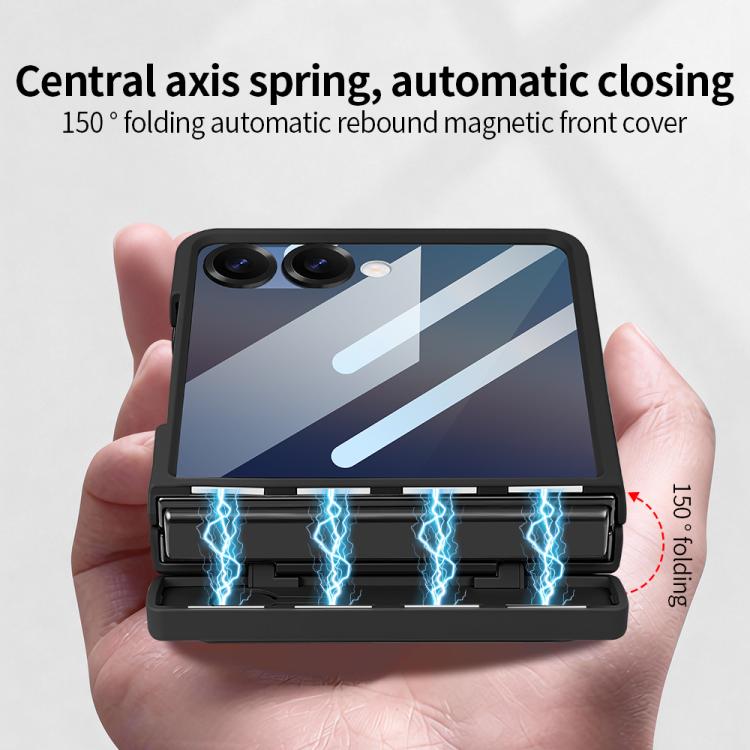 Custodia protettiva integrale per telefono VIETAO Cool Pro Series con vetro temperato per la privacy., For Samsung Galaxy Z Flip7 5G, For Samsung Galaxy Z Flip6 5G