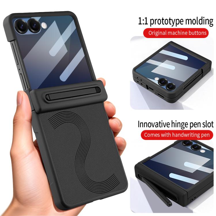 Custodia protettiva integrale per telefono VIETAO Cool Pro Series con vetro temperato per la privacy., For Samsung Galaxy Z Flip7 5G, For Samsung Galaxy Z Flip6 5G