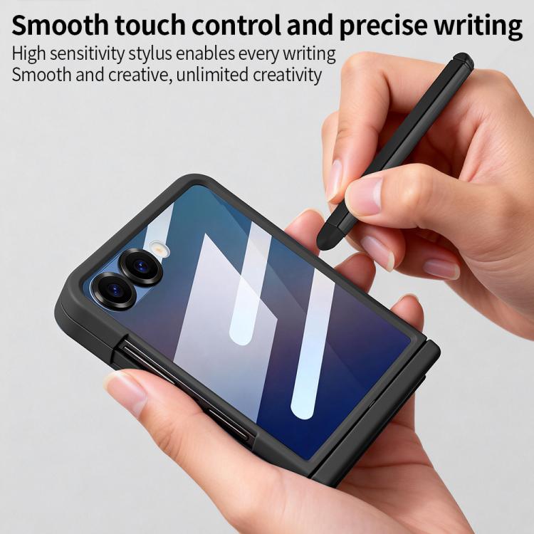 Custodia protettiva integrale per telefono VIETAO Cool Pro Series con vetro temperato per la privacy., For Samsung Galaxy Z Flip7 5G, For Samsung Galaxy Z Flip6 5G