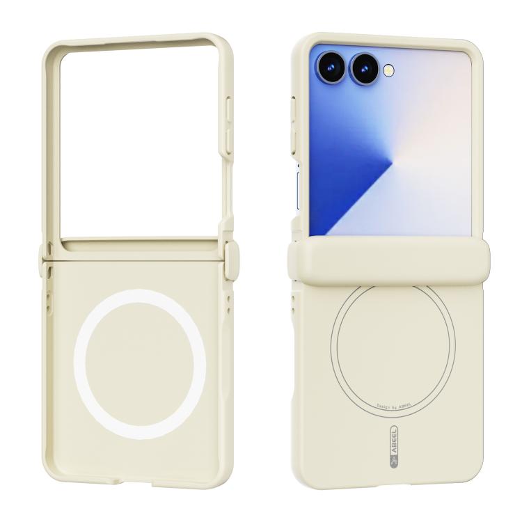 Custodia magnetica per telefono ABEEL 3 in 1 in silicone liquido, delicata sulla pelle., For Galaxy Z Flip8 5G, For Samsung Galaxy Z Flip7 5G, For Samsung Galaxy Z Flip6, For Samsung Galaxy Z Flip5