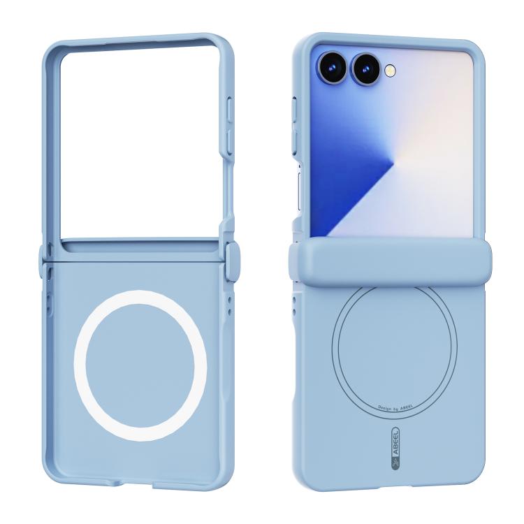 Custodia magnetica per telefono ABEEL 3 in 1 in silicone liquido, delicata sulla pelle., For Galaxy Z Flip8 5G, For Samsung Galaxy Z Flip7 5G, For Samsung Galaxy Z Flip6, For Samsung Galaxy Z Flip5