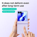 Custodia magnetica per telefono ABEEL 3 in 1 in silicone liquido, delicata sulla pelle., For Galaxy Z Flip8 5G, For Samsung Galaxy Z Flip7 5G, For Samsung Galaxy Z Flip6, For Samsung Galaxy Z Flip5