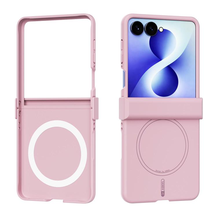 Custodia magnetica per telefono ABEEL 3 in 1 in silicone liquido, delicata sulla pelle., For Galaxy Z Flip8 5G, For Samsung Galaxy Z Flip7 5G, For Samsung Galaxy Z Flip6, For Samsung Galaxy Z Flip5