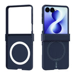 Custodia magnetica per telefono ABEEL 3 in 1 in silicone liquido, delicata sulla pelle., For Galaxy Z Flip8 5G, For Samsung Galaxy Z Flip7 5G, For Samsung Galaxy Z Flip6, For Samsung Galaxy Z Flip5
